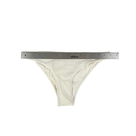 H&M White Cream Rhinestone Beaded Bikini Bottoms Size 8 - Picture 5 of 5